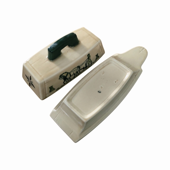 Vintage 60's Melox Poppy Trail Heritage Butter Dish - Picture 3 of 6